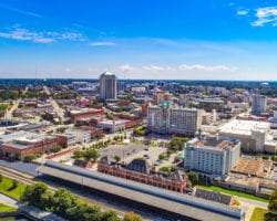 Downtown Montgomery Alabama AL Skyline Aerial