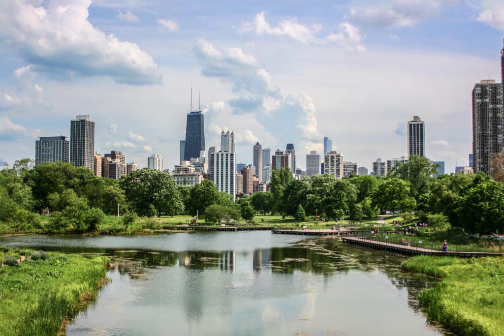 Chicago skyline views 