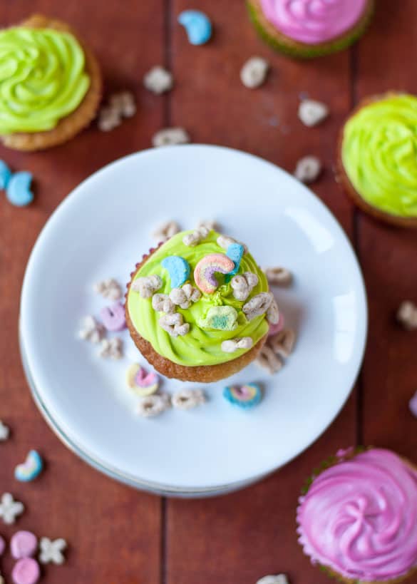 lucky charms cupcake - a delicious st. patrick's day treat 