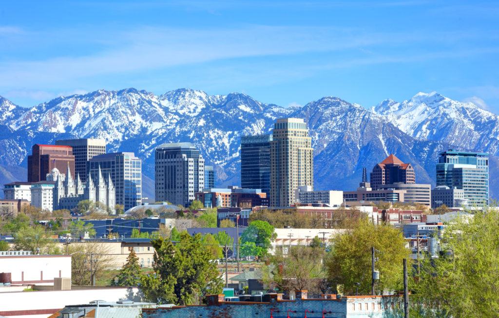 View of Salt Lake City Part of Western Road Trip