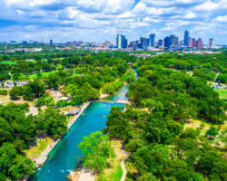 Bird's eye view of Barton Springs