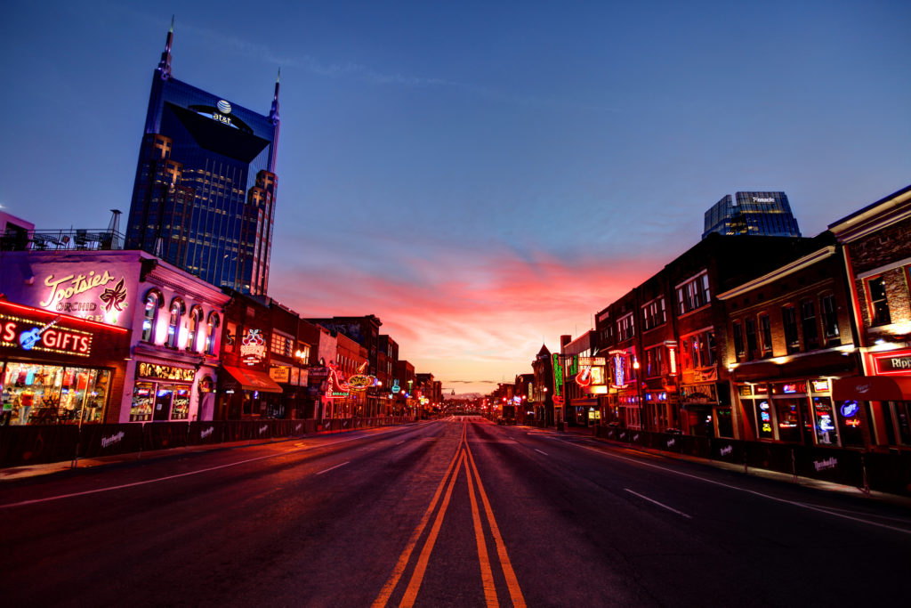 Free Things To Do in Nashville - Shot of Downtown Broadway