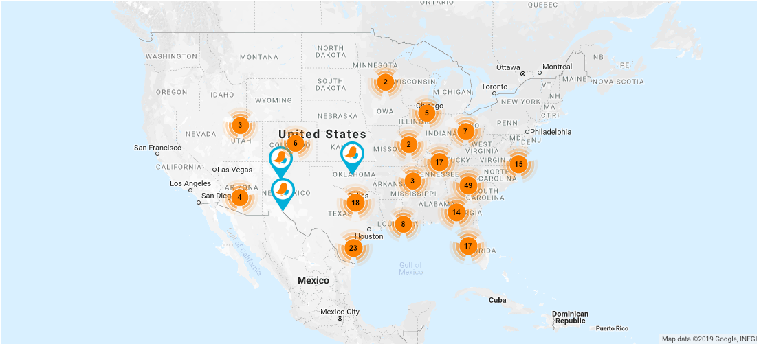 map of intown's locations